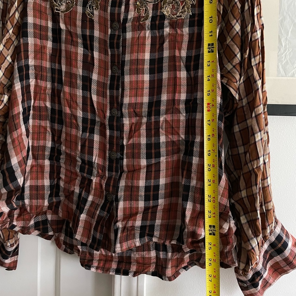 Free People embroidered button down - Picture 4 of 8